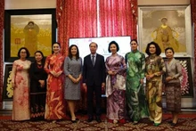 各位代表合影。