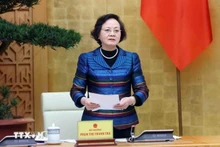 内务部部长范氏青茶。（图片来源：越通社）