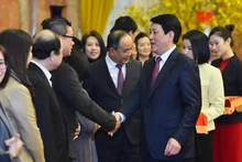 越南国家主席梁强出席国家主席办公厅干部人员新春见面会【组图】