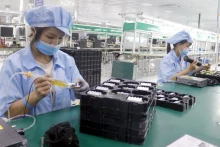 北江省一家企业的工人。
