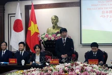 日本群马县（Gunma）知事山本一田（Ichita Yamamoto）先生发表讲话。图自越通社