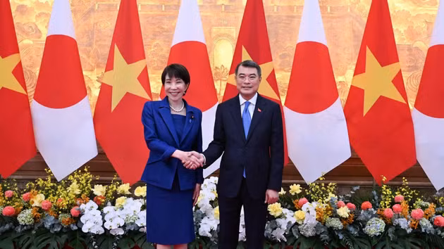 黎明兴总理与高市早苗首相。