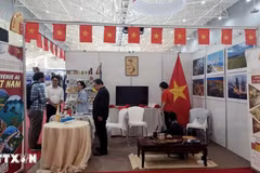 越南展位。（图片来源：越通社）