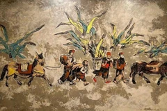 画家杜德的画作《赶集》。