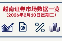 2月10日越南证券市场数据一览 【图表新闻】