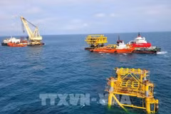 越苏石油联营公司（Vietsovpetro）有效运营40多年。（图片来源：越通社）