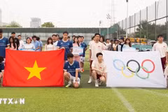 2026年体育节吸引了来自北京、天津各高校的众多留学生参与。（图片来源：越通社）