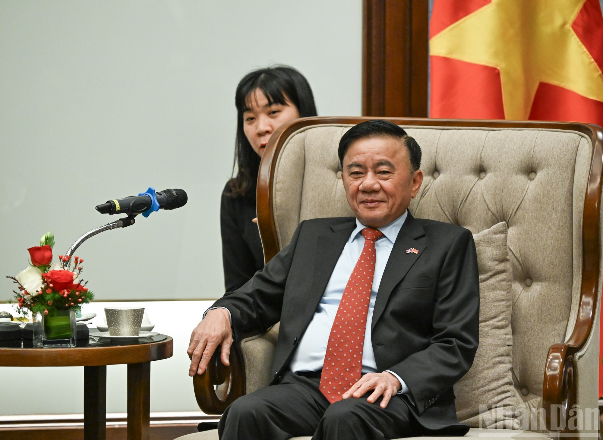 陈锦秀同志在仪式上发表讲话。