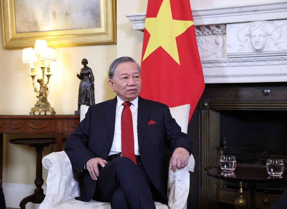 越共中央总书记苏林。 越共中央总书记苏林。