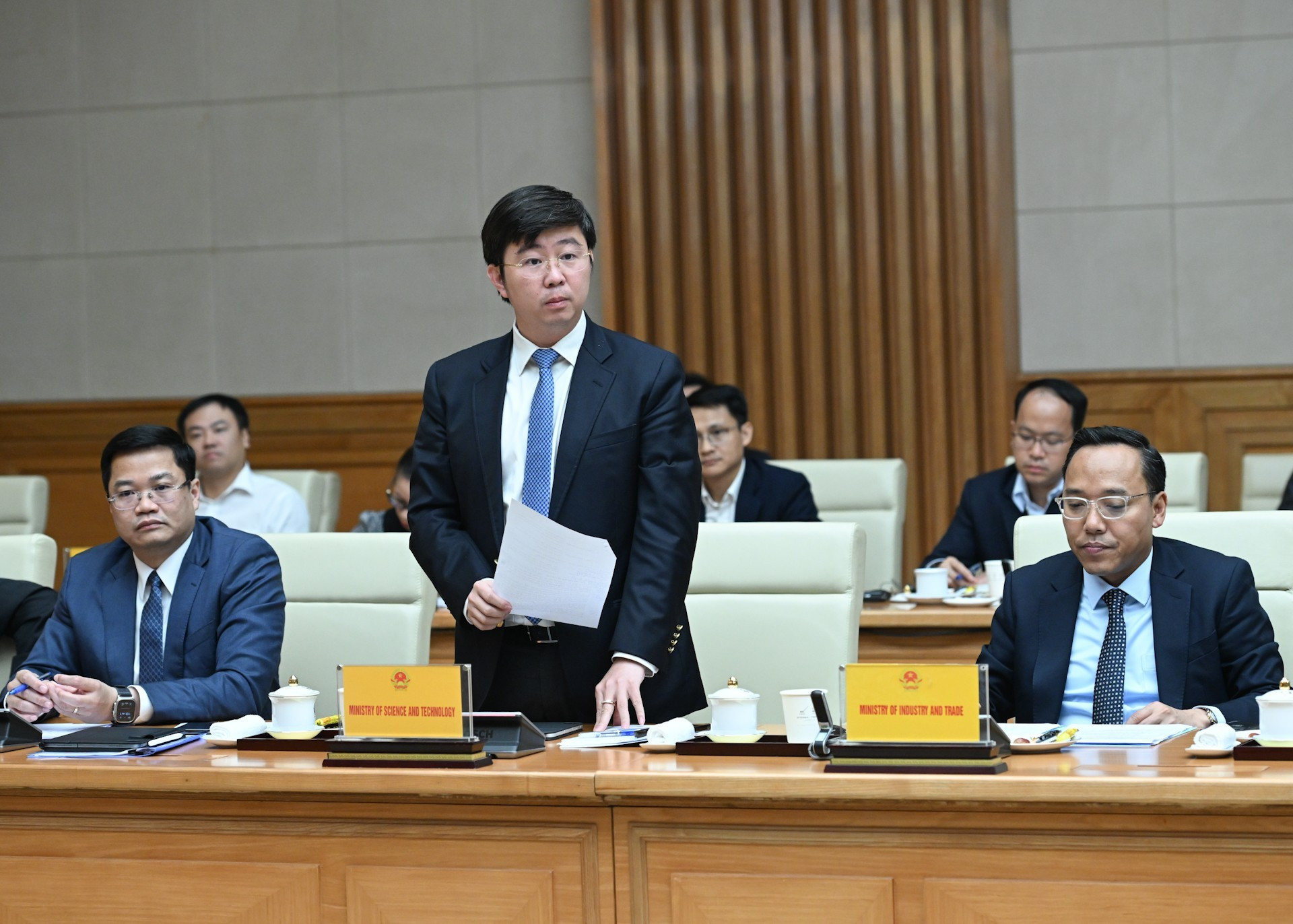 科学技术部副部长裴黄方在会上发表讲话。