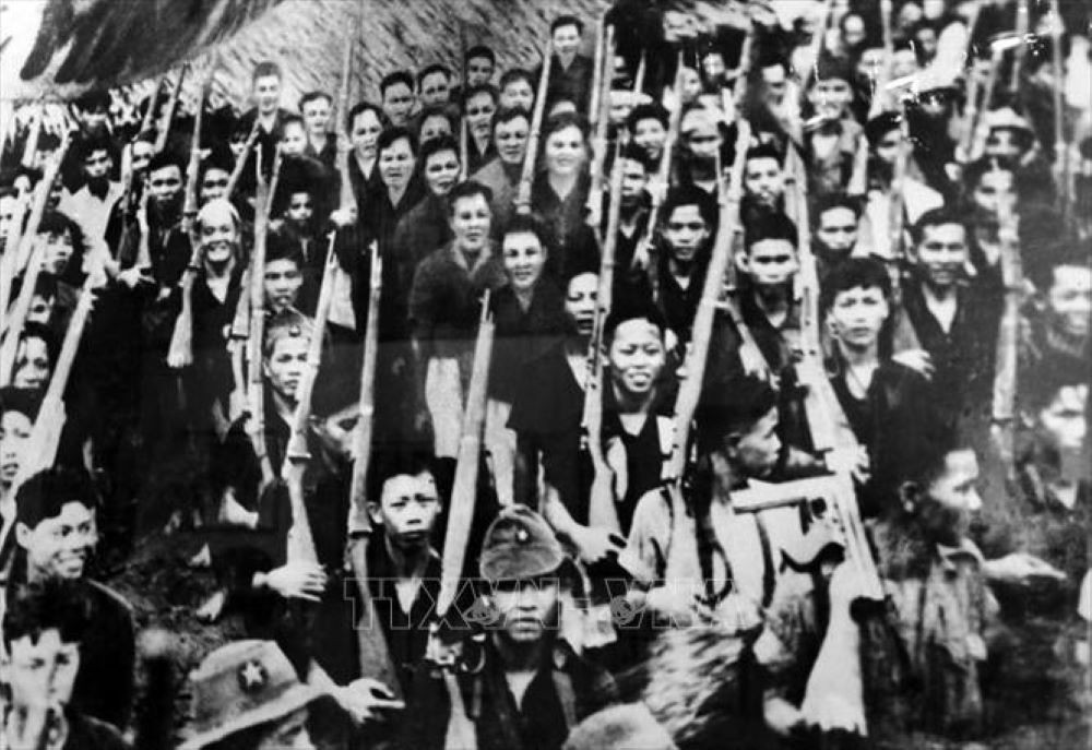 1945年8月26日，芹苴人民起义夺取政权。（图片来源：越通社）