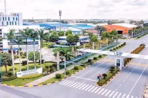 胡志明市VSIP 2工业园区一角。