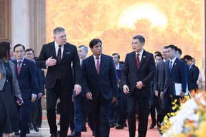 越南政府总理黎明兴与斯洛伐克总理罗贝尔特·菲佐举行会谈【组图】