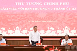 越南政府总理黎明兴与河内市委常委会举行工作会议【组图】