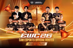 GAM Esports将代表越南参加2026年电子竞技世界杯。（图片来源：越南电子竞技娱乐协会）