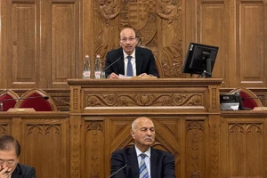 裴黎太大使（上）发表讲话。（图片来源：越通社）