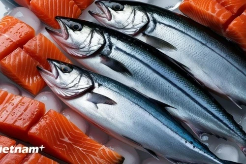 附图：越南是挪威三文鱼出口增长最快的东南亚市场。（图片来源：越通社）