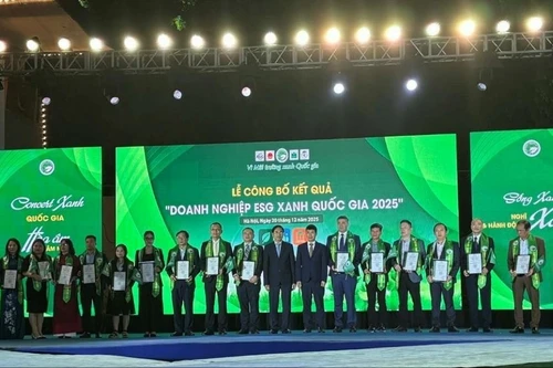 向20家在可持续发展、环境保护以及透明治理方面表现突出的企业颁发认证证书。