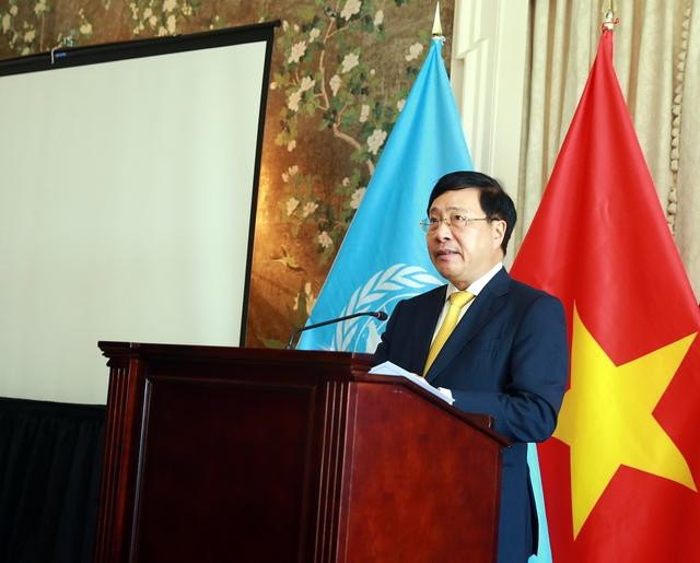 政府常务副总理范平明发言。(图片来源:VGP) 政府常务副总理范平明发言。(图片来源:VGP)