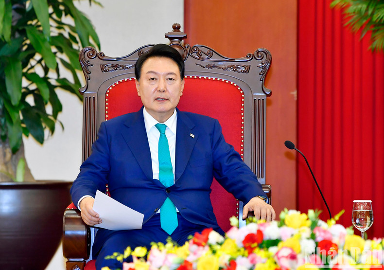韩国总统尹锡悦。 韩国总统尹锡悦。