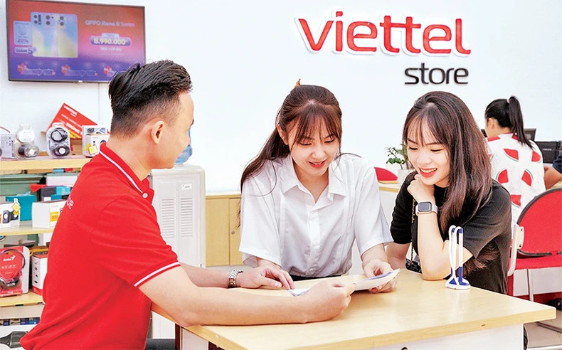 越南军队电信工业集团（Viettel）是我国唯一跻身"全球最具价值品牌500强排行榜“中的企业。（梅玉 摄）