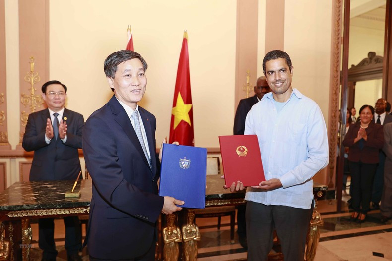 越南国会和古巴全国人民政权代表大会合作协议签署仪式【组图】 ảnh 4