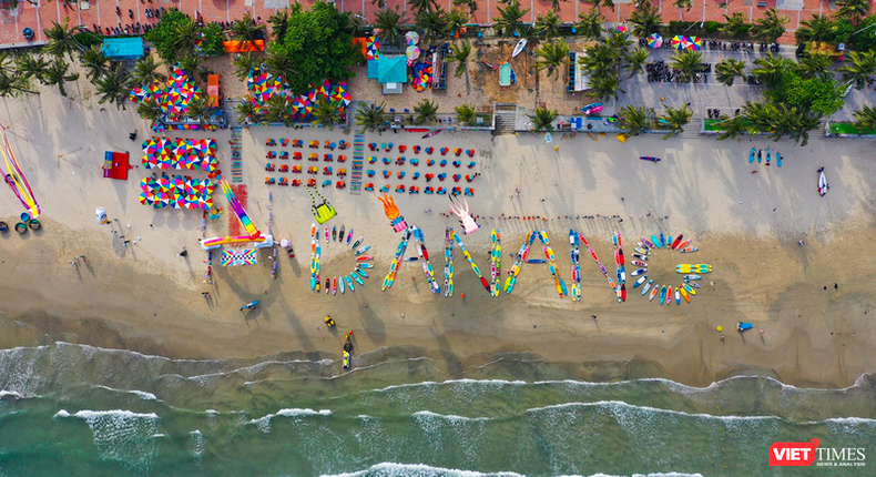 岘港市海滩。 岘港市海滩。