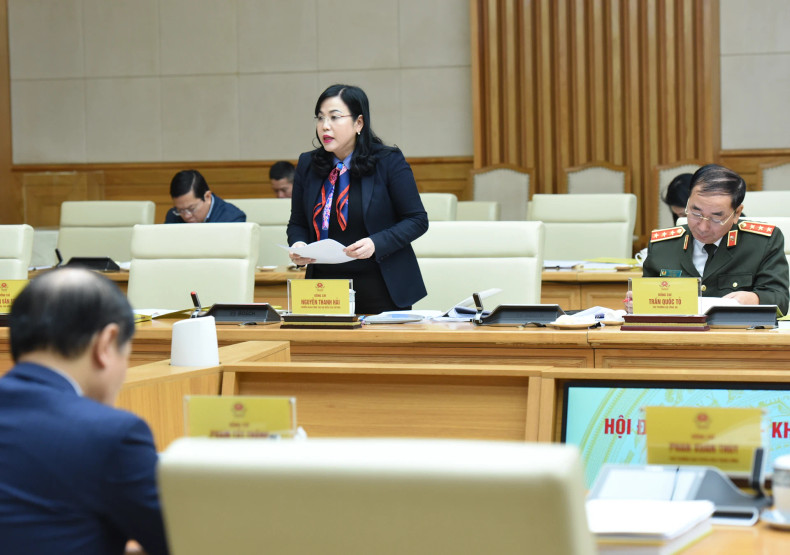 国会代表工作委员会主任阮青海发表讲话。