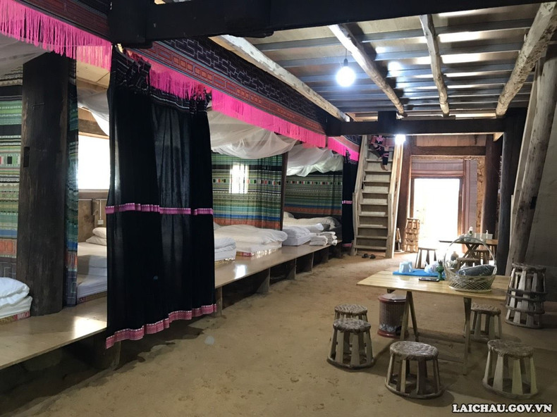 莱州省风土县辛溪湖社区旅游村的民宿。 莱州省风土县辛溪湖社区旅游村的民宿。