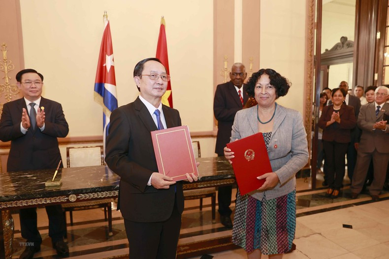 越南国会和古巴全国人民政权代表大会合作协议签署仪式【组图】 ảnh 5