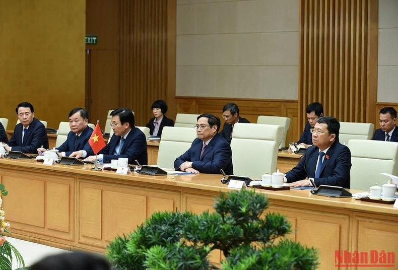 越南政府总理范明正和越南政府领导人。 越南政府总理范明正和越南政府领导人。