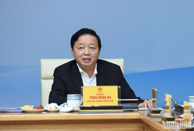 陈红河副总理发表讲话。