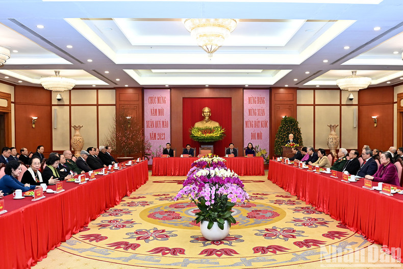 拜年活动在党中央总部举行。(登科 摄) 拜年活动在党中央总部举行。(登科 摄)