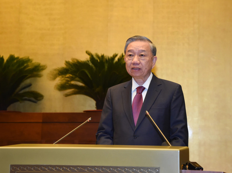 越共中央总书记、国家主席苏林在会议上发表指导性讲话。