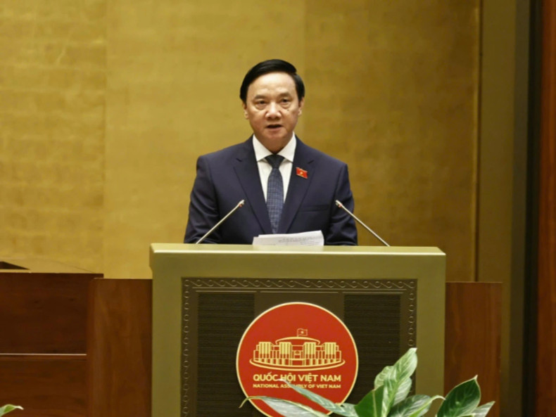 国会副主席阮克定在会上发表讲话。