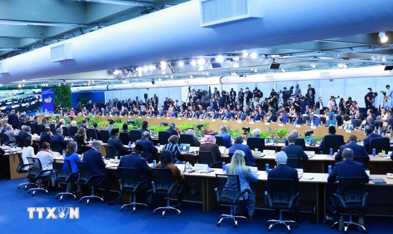 G20峰会上的“反饥饿与贫困”讨论会。(图片来源:越通社) G20峰会上的“反饥饿与贫困”讨论会。(图片来源:越通社)