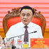 越共中央政治局委员、中央书记处常务书记、中央机关党委书记陈锦秀发表讲话。