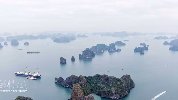 下龙湾美景。（图片来源：越通社）