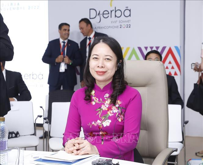 越南国家副主席武氏映春。（图片来源：越通社）