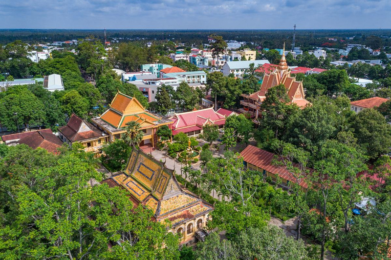 木公寺全景。（图片来源：https://thamhiemmekong.com/）