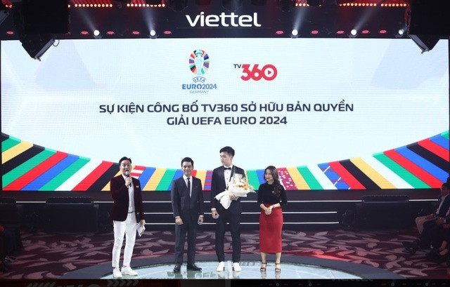 2024年欧洲杯决赛圈转播版权公布仪式。