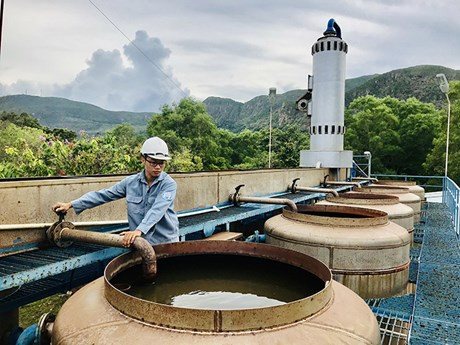 昆岛供水厂。（图片来源：巴地头顿省政府门户网站）