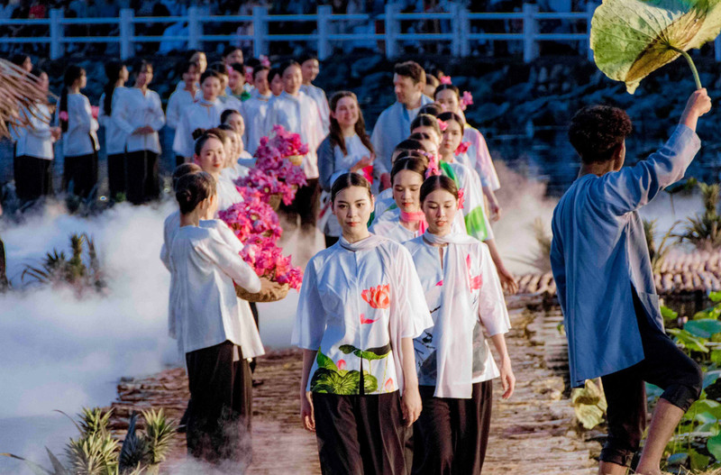 2023年后江三妑袄节开幕。（图片来源：后江报）