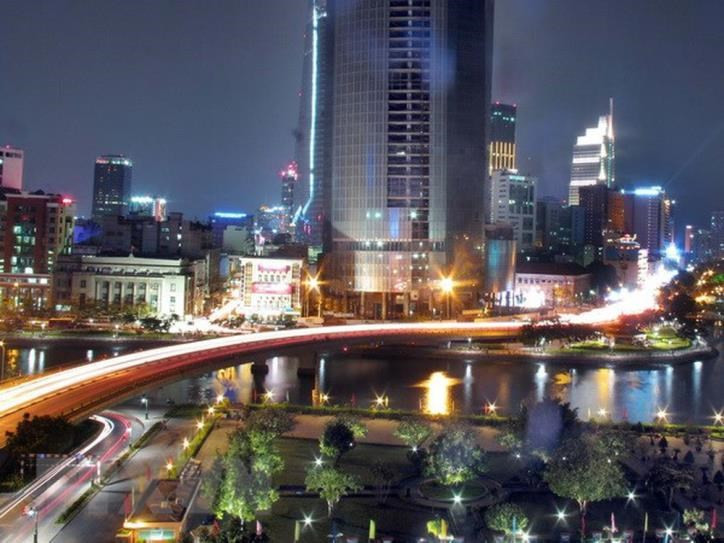 附图：胡志明市的一角。（图片来源：越通社）