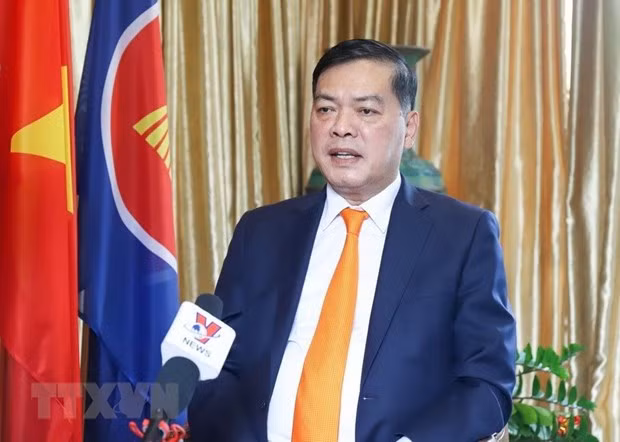 越南驻新加坡大使梅福勇。（图片来源：越通社）