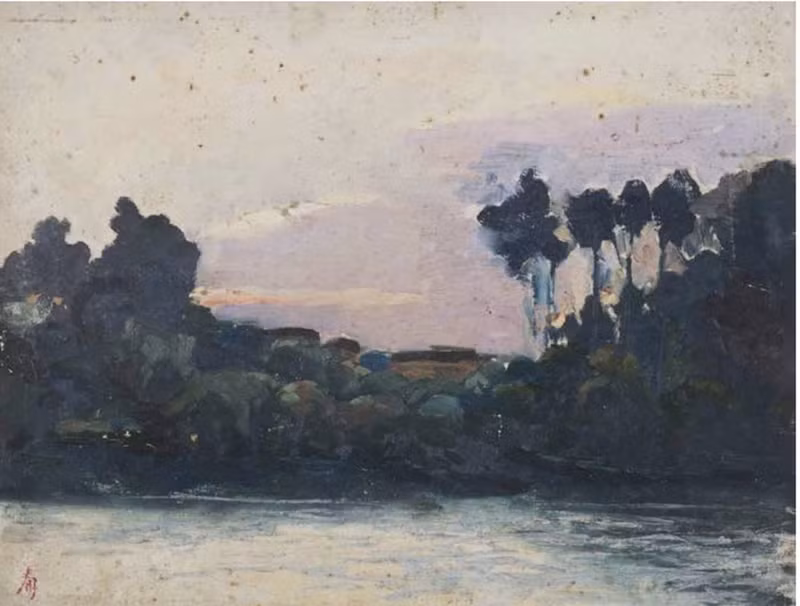 越南咸宜帝绘制的作品。