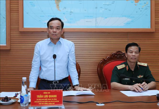 政府副总理陈流光主持会议。（图片来源：越通社）