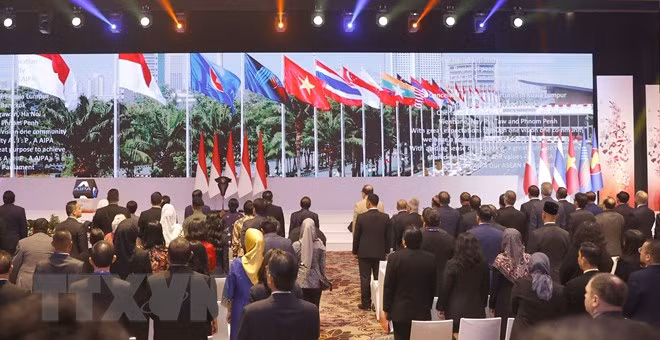 第44届东盟议会联盟大会开幕仪式。（图片来源：越通社）