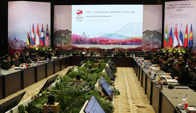 第17届东盟国防部长会议场景。（图片来源：越通社）