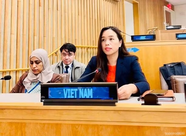 越南驻联合国代表团副团长黎氏明钗。